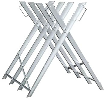 Neilsen CT5659 - Log Saw Horse Holder with 150kg Capacity, Folding Design, Serrated Edges, Adjustable Positions, Rust Resistant