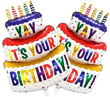 2pcs Happy Birthday Balloon Big 41 Foil Inflated Mylar Balloons for Birthday Party Supplies Baby Shower Decorations