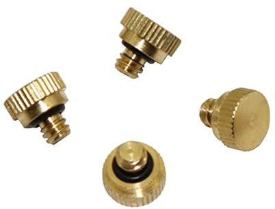 Accesorios del sistema de riego por goteo para jar de atomización de enfriamiento de reparación de latón Irrigación de jardín Riego industrial de eliminación del polvo Enchufe 15 PCS