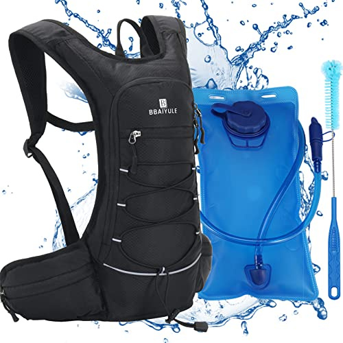 BBAIYULE® Trinkrucksack, isolierter Trinkrucksack mit 2 l BPA-freier Wasserblase, für Laufen, Wandern, Radfahren, Klettern, Camping, Radfahren