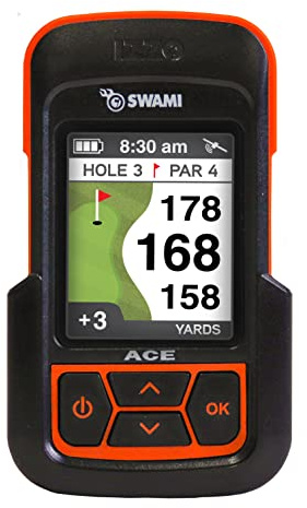 Izzo Golf Swami Ace GPS-Entfernungsmesser, Handgerät, Orange