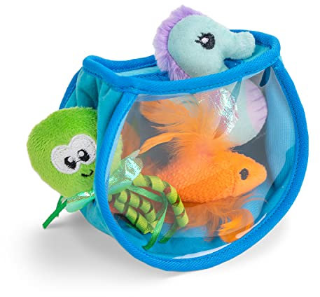 Catstages Hide & Seek Fish Bowl Interactive Cat Puzzle Toy