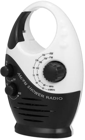 Kasmole Radio extérieure étanche | Radio FM étanche | Radio Portable, Haut-Parleur léger pour, Salle de Bain, extérieur, Plage et Bain à remous