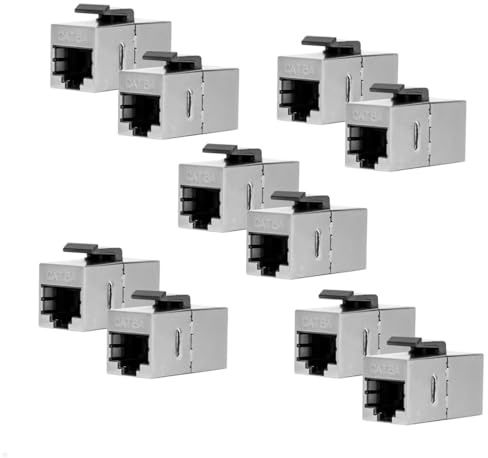 TecLines Keystone Modul Cat6a 2x RJ45 Buchse, TKM016 (10), LAN, Ethernet, Patchpanel