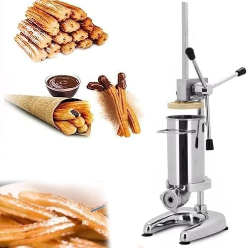 ExoticaBlend Macchina per Fare Churro Spagnolo Elettrico in Acciaio Inossidabile, Macchina per Fare Pasta, Ciambelle spagnole Verticali Commerciali, Churrera Churros Maker Machine,2l