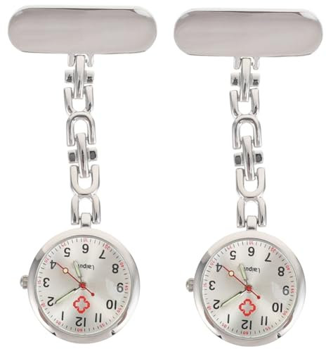 SAFIGLE 2stücke Fob Uhr Clip-ansteckuhr Für Männer Und Frauen Hänguhr Mit Elegantem Design Leicht Und Präzise Für Einsatz Im Gesundheitswesen