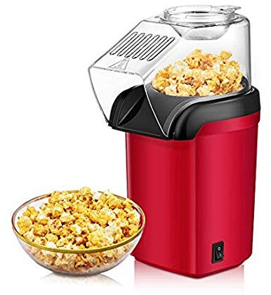 GLJTUO Mini Popcorn Maker, 1200W Fast Popcorn Making Machine, Hot Air Popcorn Popper With Wide Mouth Design, Oil And Bpa Free, For Small Home Party