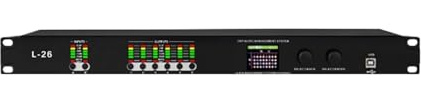 4 In 8 Out Digital Audio Processor Professional 32-bit DSP Stage Sound Equipment Speaker Effect Processor PC Software(L-26 2 in 6 out)