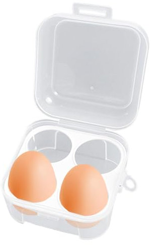 Eierträger, Camping-Eierhalter, Eierbox 4 Eier Transportbox, Eieraufbewahrungsbox Für Kühlschrank, Reise-Eierbehälter Stoßfester Eierhalter Mit Deckel, Tragbarer Eierhalter, Eier Dose Eier Aufbewahrun