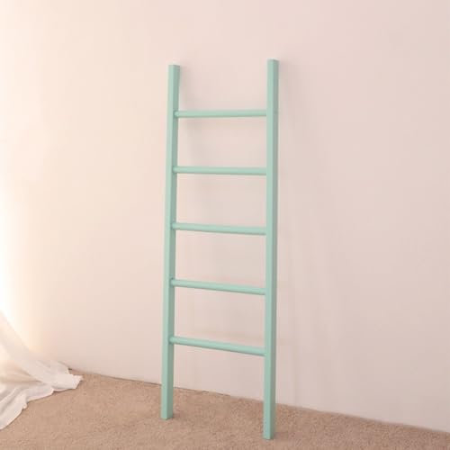 DODOBD Handtuchleiter,Holzleiter Deko,Kleiderleiter,Handtuchleiter Holz,Dekoleiter Holz,4/5/6 Sprossen,Bietet Viel Für Badezimmer Kinderzimmer Schlafzimmer,Einfach Zusammenzubauen