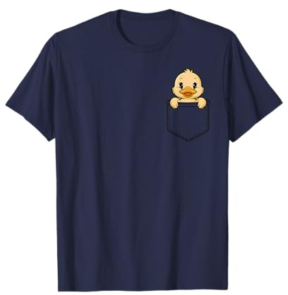 Bonito bolsillo de pato para niños y niñas pequeñas Camiseta