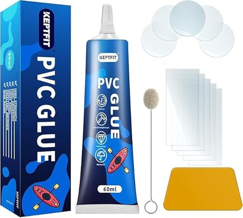 60 ml luftmadrass, patchkit, transparent reparationssats för luftmadrass, uppblåsbar reparationssats för PVC, uppblåsbar leksak, poolfoder, patchkit, uppblåsbar båt, simcirkel, tält, snabbreparation