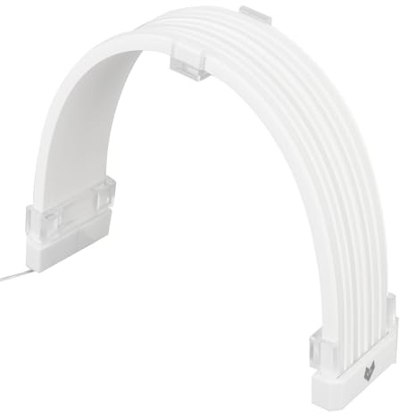 Denash Câbles RVB PSU, Câble ATX à 24 Broches 5V 3pin Câble PSU synchronisé avec Bandes LED, Kit de Couverture de Câble D'extension PSU pour GPU et Câbles PC à Carte Mère