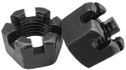 Tuerca ranurada hexagonal de acero al carbono negro, grado 10,9, M8, M10, M12, M14, M16, M18, M20, M22, M24, M27, M30(M30x3.5mm-1pcs)