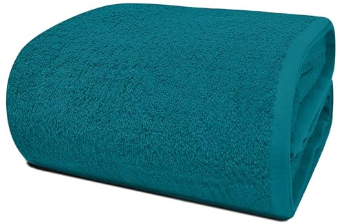 RIVERSIDE Pack of 1 Jumbo Bath Sheet 40 x 80 Inches - Extra Large Bath Towel, Super Soft & Highly Absorbent, 100% Cotton Quick Dry, Perfect to Wrap Yourself in - Teal