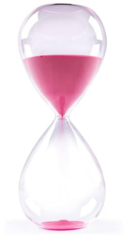 GNEGNI LIFE Sanduhr, 3 Minuten Sanduhr, Magenta Sand, Glas Deko Sanduhren, Kleine Sanduhren für Küchen, Zuhause, Schreibtisch, Klassenzimmer, Büro, Hochzeitsdekoration