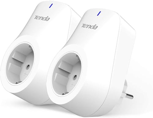 Spina Smart WiFi Tenda SP3, Presa 10A con Telecomando, Compatibile con Alexa e Google Home, Controllo tramite App e Voce, Presa Intelligente con Timer, Non Richiede Hub, Confezione da 2