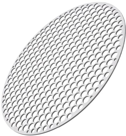 IMIKEYA Runder Grillrost aus Edelstahl 18cm Metallgitter Grillnetz für Haushalt Outdoor Bbq Verschleißfestes Grillzubehör mit Antihaft Beschichtung für Fleisch Gemüse und Fisch