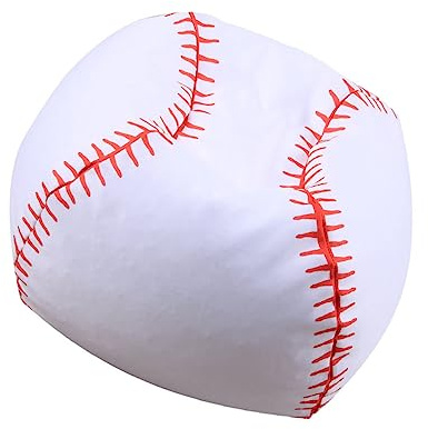 LRXIYODE Bolsa de Almacenamiento con Béisbol para Juguetes y Ropa Funda Puff Rellenable para Saco Asiento de Felpa Resistente y Cómodo para Habitación Infantil