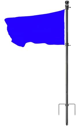 Flagpole for, 1.2 m strong height-adjustable flagpole, garden flag pole without wrapping, patriotic