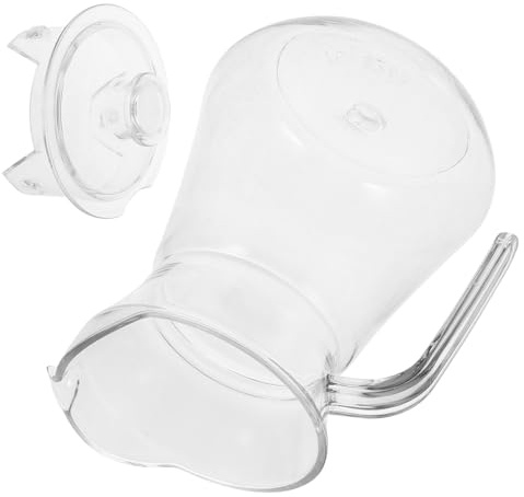 SAFIGLE Jarra de Bebida Tapa de 1 Litro en Acrílico Resistente, Hervidor para Sangría y Jugos, Diseñada para Uso en Refrigerador y Reuniones Amigos