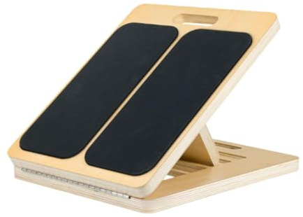 QUXVUIS Planche inclinée en Bois Professionnelle pour étirer Les Chevilles, idéale pour Le Yoga et Les Exercices de gainage. Cet étireur de Mollets Assure