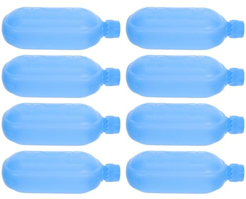 Toyvian 8pcs Reusable Ice Packs Cooler Accessories Blue Pe Material Refillable Universal Compatibility Freezer Blocks for Air Cooler Office Travel
