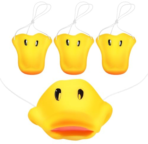 BESPORTBLE 4 Piezas de Nariz de Pato Simulada para Fiestas, Accesorios para Cosplay, Carnaval, Circo Y Espectáculos.