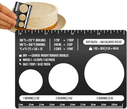Misuratore per pasta – Misuratore per spaghetti in acciaio con righello, gadget per il controllo delle porzioni, righello per la misurazione delle tagliatelle, per mangiare in dormitorio