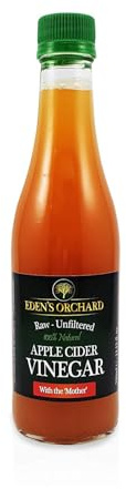 Apple Cider Vinegar with the Mother - Raw and Unfiltered - 330ml Glass Bottle - 11.6 fl. oz.