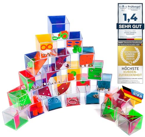 Mini Geduldsspiele Mega-Set mit 24 Kugel-Spielen Geschicklickheitsspiele als Mitgebsel