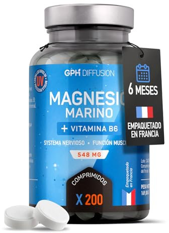 Magnesio Marino con Vitamine B6-548 mg - 200 compresse - GPH Diffusion