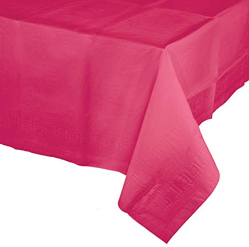 Creative Converting Hot Magenta Pink Paper Tablecloths, 3 ct