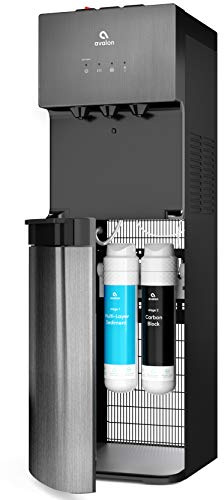 Avalon A5BLK Self Cleaning Bottleless Water Cooler Dispenser, UL, NSF Certified Filters, Black Stainless Steel, Full Size