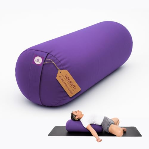 Runde Yoga-Nackenrolle, Baumwolle, Yoga-Nackenrolle für erholsames Yoga, Iyengar Yoga-Kissen, Iyengar Yoga-Requisiten, Yoga-Zubehör
