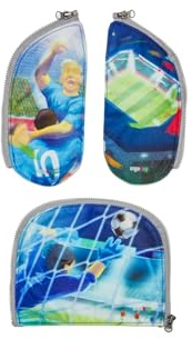ergobag Unisex ungdomsfotboll, blå (blå), en storlek