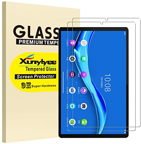 XunyLyee 2 Stück Panzer Schutz Glas für Lenovo Tab M10 FHD Plus 10,3 Zoll | Lenovo K10 TB-X6C6/ Lenovo Tab M10 FHD Plus 2nd Gen TB-X606F/ X606X Displayschutz Schutzfolie HD-Klarheit