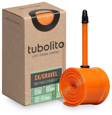 Tubolito CX/Gravel 700C x 32-50 mm, Presta-Ventil 42 mm/60 mm, leicht, stark und kompakt, Kompatibilität mit Scheibenfelgen und Bremsen