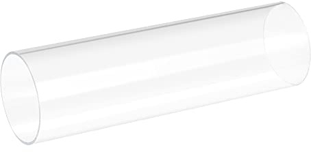 sourcing map PVC Transparent Rohr, Innendurchmesser 56mm Durchmesser 60mm LÄNGE 200mm Acryl Kunststoffrohr für Lampenbau, Stehlampen, Möbel