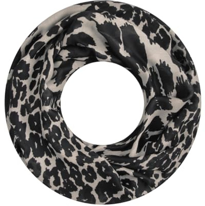 Majea Damen Loop Schal Schlauchschal Halstuch (880026) (schwarz 9)