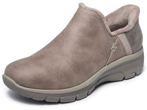 Skechers dam lättgående – modern timme – handsfree slip-on ankelstövel, Mullvadsbrunt, 40 EU