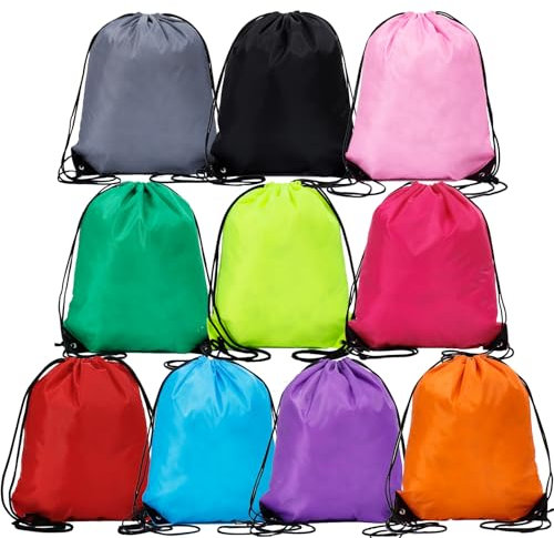 flintronic Kordelzugbeutel, PE-Beutel Turnbeutel, Große Kapazität Sporttasche, Wasserdichter Schwimmbeutel Rucksack für Sport, Strand, Reisen, Gym – Unisex