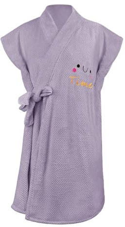 YJZQ Vestito da bagno da donna, accappatoio da sauna, sacchetto di spa, senza cappuccio, per spiaggia, grande asciugamano da piscina, assorbente, 95 x 150 cm