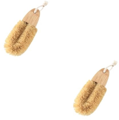 TOKIDNY 2pcs Convenient Wok Brush Professional Dish Brush Kitchen Sink Wok Supply
