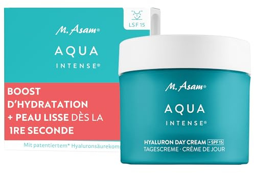 M. Asam Aqua Intense Hyaluron Day Cream SPF 15 (100 ml) | Feuchtigkeitscreme, 120h Feuchtigkeitskomplex, Gesichtscreme mit Anti-Falten-Effekt, Tagescreme mit Hyaluron