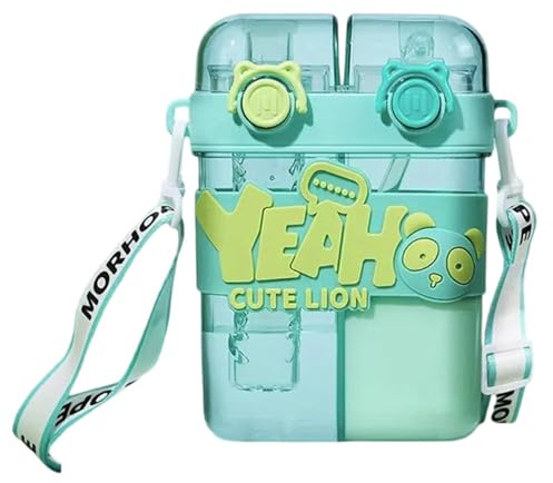 Bouteille d'eau de paille - Bouteille pour, délicieuse bouteille d'eau pour | Bouteille pour sans BPA, gobelet à eau gobelet à boire double gobelet à boire divisé mignon de