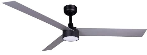 Faro Cruiser Ventilatore da soffitto XL a 3 pale nero opaco, alluminio con luce 2700-4000 - 6500K Wiz Smart System
