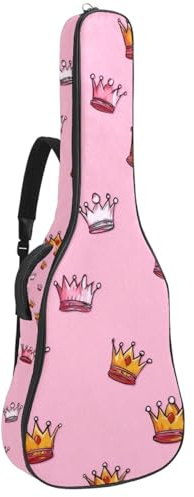 KengjuTesu 43 Zoll Akustikgitarre Softcase mit Rucksackgurt und 2 Taschen Mini Kaktus Keine Polsterung Rucksack Wasserdicht Oxford Tuch Bassgitarre Gigbag für Konzertgitarre, Mehrfarbig 9
