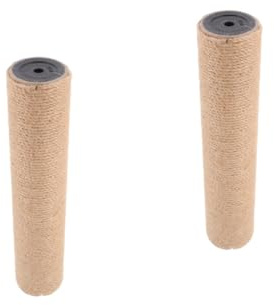 TOYANDONA 2 Piezas Rascador para Gatos de Interior de Reemplazo de Yute Natural Resistente y Duradero con Base Estable Accesorio para Rascador de Gatos