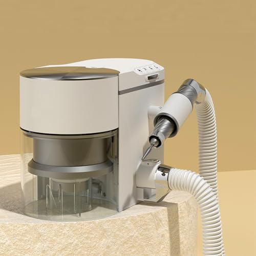 DPLXQPP Trapano Elettrico per Unghie Professionale 2-in-1 con Aspiratore di Polvere,30.000 Giri/Min,Motore Brushless Silenzioso (≤68db),velocità Regolabile avanti/Indietro,Ideale per Salon E Casa